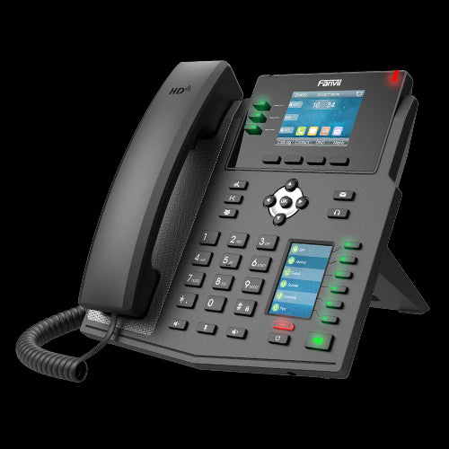 Fanvil X4U Enterprise IP Phone - 2.8' Colour Screen, 4 Lines, 30 x DSS Buttons, *SBC Ready, Dual Gigabit NIC Fanvil X4U Enterprise IP Phone - 2.8' Colour Screen, 4 Lines, 30 x DSS Buttons, *SBC Ready, Dual Gigabit NIC
